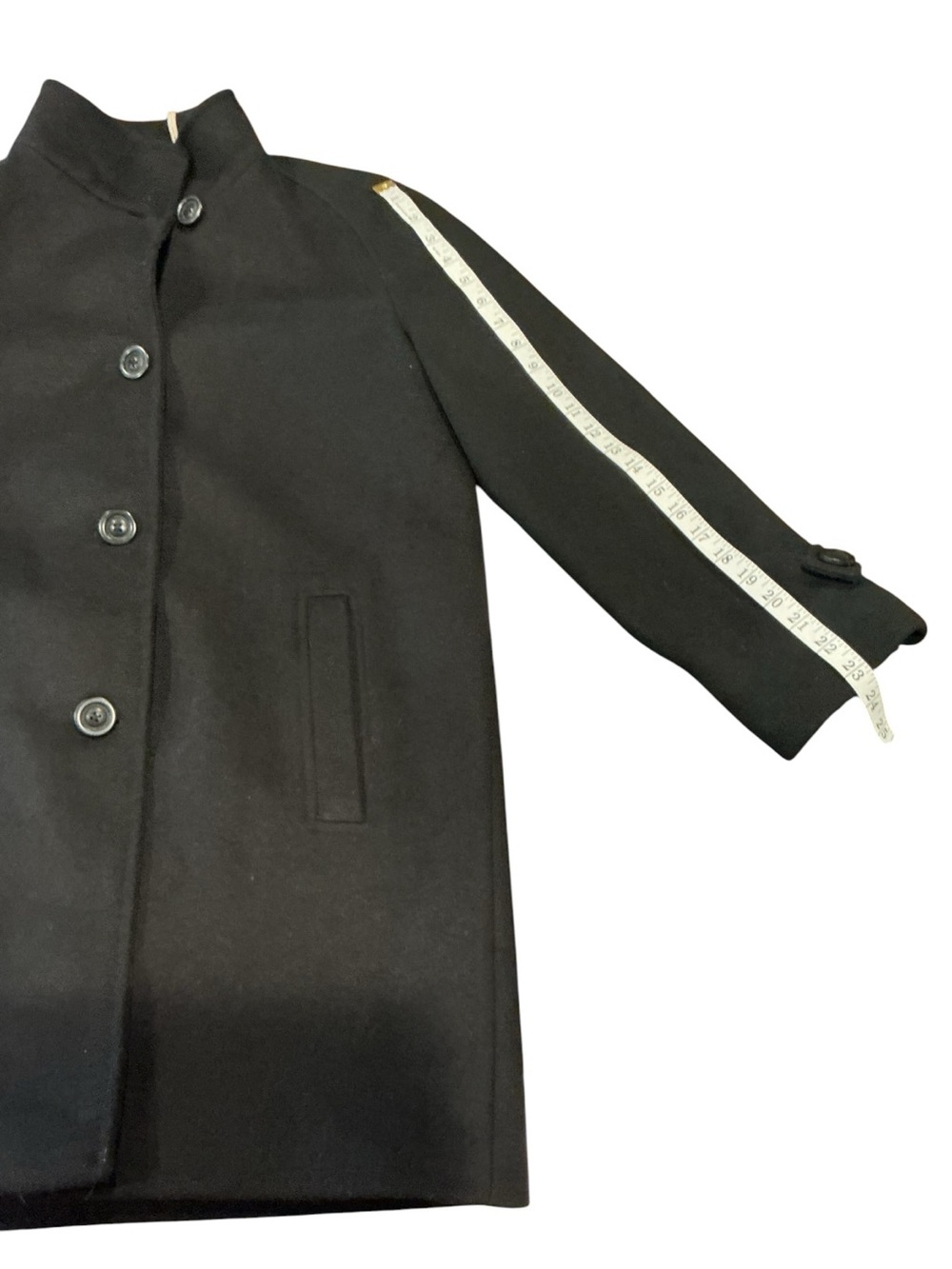 Jones New York Black Wool Blend Coat Jacket Size 10 - Picture 5 of 8